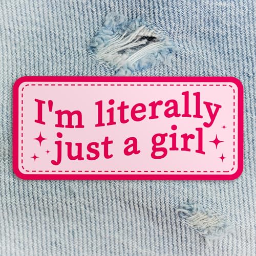 Aufnäher, Aufschrift "I'm Literally Just A Girl", lustig, niedlich, bestickt, zum Aufbügeln oder Aufnähen, für Mützen, Rucksäcke, Jacken, Uniform, DIY, PVC-Flicken, Geschenke, 7,6 cm Aufnäher, Aufschrift "I'm Literally Just A Girl", lustig, niedlich, bestickt, zum Aufbügeln oder Aufnähen, für Mützen, Rucksäcke, Jacken, Uniform, DIY, PVC-Flicken, Geschenke, 7,6 cm von DINKOUTER