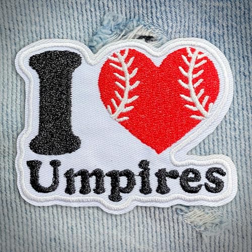 Aufnäher mit Aufschrift "I Love Umpires I Heart USA", bestickt, Softball, niedlich, zum Aufnähen/Aufbügeln, für Jacken, Rucksäcke, Hüte, Uniform, DIY-Flicken, Geschenke für sie, Ihn, Freunde, 7,6 cm Aufnäher mit Aufschrift "I Love Umpires I Heart USA", bestickt, Softball, niedlich, zum Aufnähen/Aufbügeln, für Jacken, Rucksäcke, Hüte, Uniform, DIY-Flicken, Geschenke für sie, Ihn, Freunde, 7,6 cm von DINKOUTER