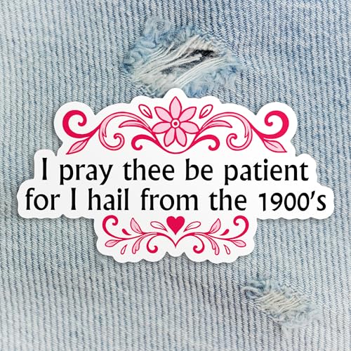 Aufnäher mit Aufschrift "I Pray Thee Be Patient for I Hail from The 1900s Millennial 90s Gen X", lustig, bestickt, zum Aufbügeln, für Mützen, Rucksäcke, Jacken, Uniform, DIY, PVC-Flicken, Geschenke Aufnäher mit Aufschrift "I Pray Thee Be Patient for I Hail from The 1900s Millennial 90s Gen X", lustig, bestickt, zum Aufbügeln, für Mützen, Rucksäcke, Jacken, Uniform, DIY, PVC-Flicken, Geschenke von DINKOUTER