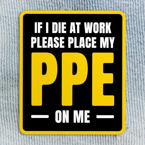 Aufnäher mit Aufschrift "If I Die at Work Please Place My PSA On Me", lustiger Elektriker, Ingenieur, Witz, bestickt, zum Aufbügeln, für Mützen, Rucksäcke, Jacken, Uniform, DIY, PVC-Flicken zum Aufnäher mit Aufschrift "If I Die at Work Please Place My PSA On Me", lustiger Elektriker, Ingenieur, Witz, bestickt, zum Aufbügeln, für Mützen, Rucksäcke, Jacken, Uniform, DIY, PVC-Flicken zum von DINKOUTER