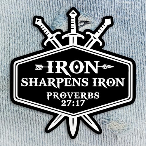 Iron Sharpens Iron Patches Sprichwörter 27 17 Patch Jesus Bibel Christen Embroidered Patches Iron On Embroidery Patch for Caps, Backpacks, Jackets, Uniform DIY PVC Patches Gifts 7,6 cm Iron Sharpens Iron Patches Sprichwörter 27 17 Patch Jesus Bibel Christen Embroidered Patches Iron On Embroidery Patch for Caps, Backpacks, Jackets, Uniform DIY PVC Patches Gifts 7,6 cm von DINKOUTER