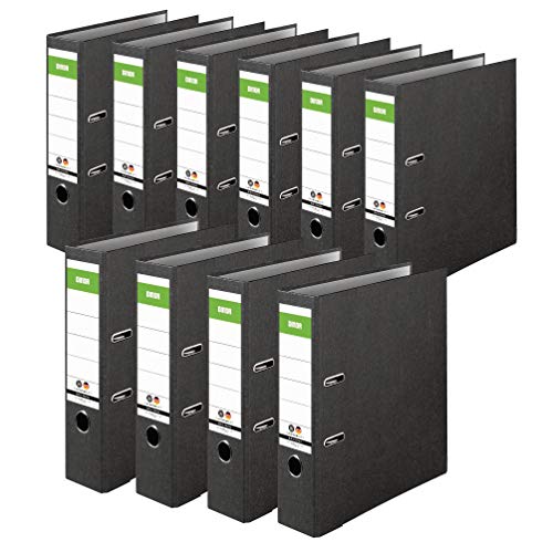 Original DINOR Ordner-Wolkenmarmor-Recycling - Made in Germany. 10er Pack 8 cm breit DIN A4 schwarz Aktenordner Briefordner Büroordner Pappordner Schlitzordner Grüner Balken Blauer Engel Original DINOR Ordner-Wolkenmarmor-Recycling - Made in Germany. 10er Pack 8 cm breit DIN A4 schwarz Aktenordner Briefordner Büroordner Pappordner Schlitzordner Grüner Balken Blauer Engel von DINOR