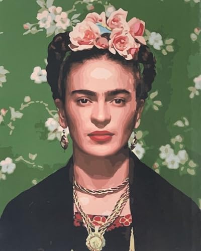 DIODARK Malen nach Zahlen-Sets für Erwachsene, Ölgemälde-Set zum Selbermachen, Maler Frida, vorgedruckte Leinwand, Acrylfarbe, Gemälde für Zuhause, Wanddekoration, Geschenke, 40 x 50 cm, rahmenlos DIODARK Malen nach Zahlen-Sets für Erwachsene, Ölgemälde-Set zum Selbermachen, Maler Frida, vorgedruckte Leinwand, Acrylfarbe, Gemälde für Zuhause, Wanddekoration, Geschenke, 40 x 50 cm, rahmenlos von DIODARK