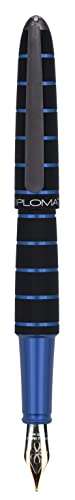DIPLOMAT ELOX Füllfederhalter D40352015 14CT M/Handgefertigt/Feder aus 14-Karätigem Gold/mit Geschenkbox/Füllhalter Füller Fountain Pen/Füllfederhalter/Farbe: Schwarz Blau DIPLOMAT ELOX Füllfederhalter D40352015 14CT M/Handgefertigt/Feder aus 14-Karätigem Gold/mit Geschenkbox/Füllhalter Füller Fountain Pen/Füllfederhalter/Farbe: Schwarz Blau von DIPLOMAT