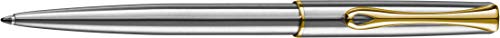 DIPLOMAT - Kugelschreiber Traveller Edelstahl vergoldet easyFlow - Schick und elegant - 5-Jahre-Garantie - Langlebig - Edelstahl vergoldet von DIPLOMAT