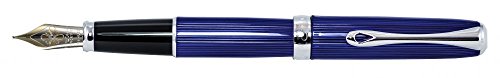Diplomat D40215018 Excellence A2 Skyline Füllfederhalter mit 14 kt breiter Feder, blau/chrom Diplomat D40215018 Excellence A2 Skyline Füllfederhalter mit 14 kt breiter Feder, blau/chrom von DIPLOMAT