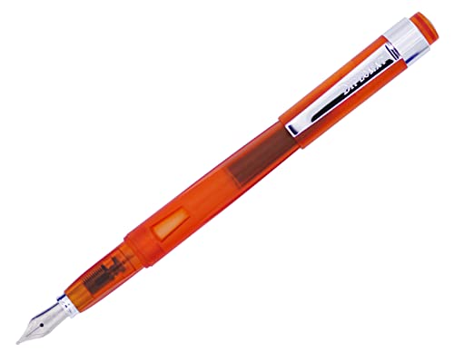 DIPLOMAT Füllfederhalter Magnum Transparent Orange, Füller mit Edelstahlfeder M von DIPLOMAT