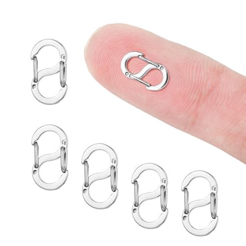 5 Stück Halskettenkürzer Verschlüsse, doppelseitige Armband-Clips, Kettenkürzer Schmuckverschlüsse und Befestigungen für Halsketten, Schmuckherstellung (12mm x 6mm) von DIPZO