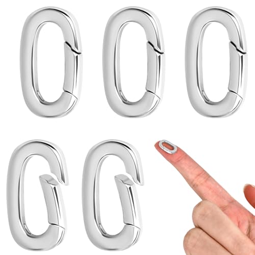 5 Stück Schmuckverschlüsse – Federring Halskettenverkürzer, Armbandverlängerungsclips für Ketten, Schmuckverschlüsse Schmuckherstellung, Silber 5 Stück Schmuckverschlüsse – Federring Halskettenverkürzer, Armbandverlängerungsclips für Ketten, Schmuckverschlüsse Schmuckherstellung, Silber von DIPZO