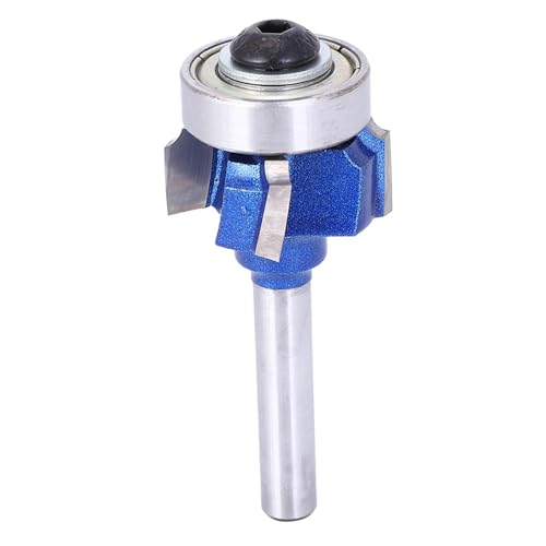 4 Zahnrundkanten -Mahlen Cutter Router Bit scharf lebiges Karbidholzwerkzeug für elektrische Trimmers Gravurmaschinen 8mm Klingendurchmesser 56 mm voller Länge (Four-edged edge-sealing knife 8XR2) von DIRBAK