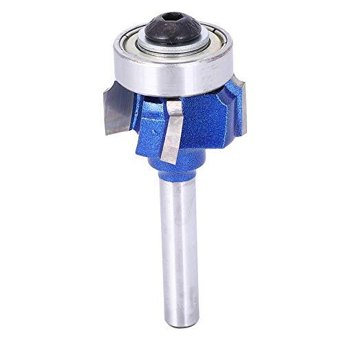 4 Zahnrundkanten -Mahlen Cutter Router Bit scharf lebiges Karbidholzwerkzeug für elektrische Trimmers Gravurmaschinen 8mm Klingendurchmesser 56 mm voller Länge (Four-edged edge-sealing knife 8XR3) von DIRBAK