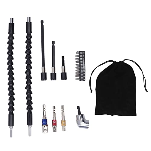 Bohrer verlängerung Set Flexible 105-Grad-Universal-Steckdose Adapter Schrauben dreher Kopf halter Kit Chrom Vanadium Stahl Heavy Duty für enge Räume DIY-Projekte von DIRBAK