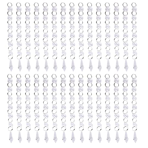 DIRBAK Kristallkette transparente Acryl -Edelstein -Perlen -Perlenvorhang -DIY -Handwerksanhänger für Hochzeitshäuser Dekoration 30pcs klare Kristallstränge 16 cm DIRBAK Kristallkette transparente Acryl -Edelstein -Perlen -Perlenvorhang -DIY -Handwerksanhänger für Hochzeitshäuser Dekoration 30pcs klare Kristallstränge 16 cm von DIRBAK