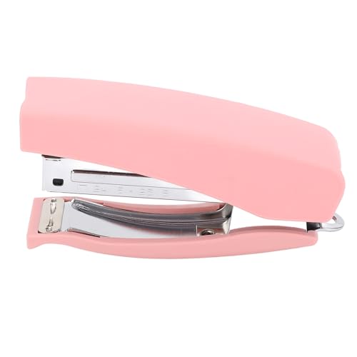 Desktop Stapler Ergonomisches Design leistungsstarker Bindungsmotor Dual -Nutzungsmodi für Büroschule Plastikmetallkonstruktion (Pink) von DIRBAK