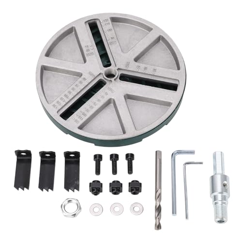 Einstellbarer Lochsägewerkzeug Multifunktion ein verstellbarer Stanzsäge 45 130 mm Durchmesser für Holzbearbeitung DIY -Projekte Aluminiumlegierung ABS -Material 14,5 cm 410g von DIRBAK