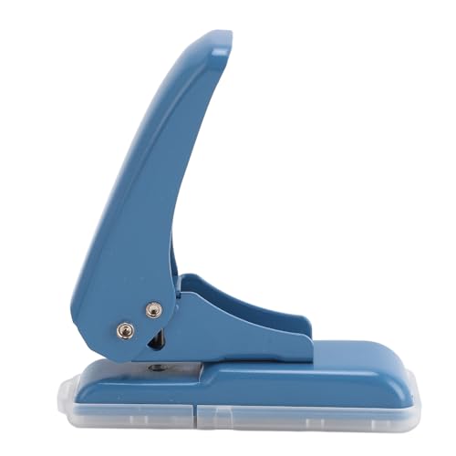 Einzelloch Puncher 5,5 mm rundes Lochpapier -Punch -Werkzeug Hochleistungsmetallkonstruktion Ergonomischer Griff für Büroschule Haus verwenden kompaktes Design mit (Blue) von DIRBAK