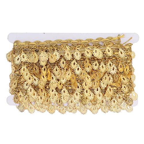 Goldene Taillenkette Bauchkette Bikini Körperkette Exquisite Quasten -Pailletten zart gewebte Gurt Stylish Accessoire für Party Beach Night Club Eisenmaterial Goldfarbe 10 Yards Goldene Taillenkette Bauchkette Bikini Körperkette Exquisite Quasten -Pailletten zart gewebte Gurt Stylish Accessoire für Party Beach Night Club Eisenmaterial Goldfarbe 10 Yards von DIRBAK
