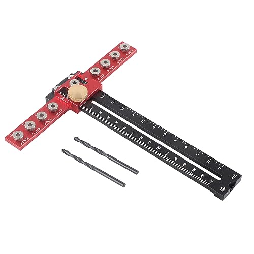 Griff Punch Locator Aluminiumlegierung Bohranleitung Lokator Holzbohranleitung für Schubladenschrank Tür Griff professionelles Holzbearbeitungswerkzeug Haltbares Material von DIRBAK