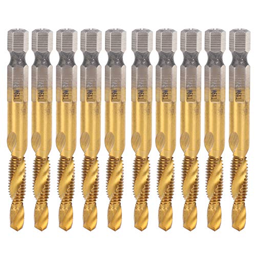 Hex Shank Schraubhahn M6 Bohrbit Bit Hochgeschwindigkeit Stahlflöte Flöte -Wasserhahn für Kohlenstoffstahl Kupfer Aluminiumlegierungen 10pcs Set Set Hex Shank Schraubhahn M6 Bohrbit Bit Hochgeschwindigkeit Stahlflöte Flöte -Wasserhahn für Kohlenstoffstahl Kupfer Aluminiumlegierungen 10pcs Set Set von DIRBAK
