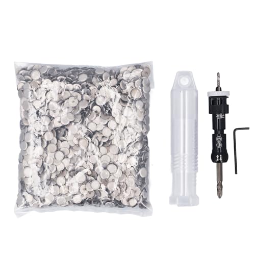 Limit Countersink Bohrer Set Einstellbarer Tiefenlochöffner mit 2000 Schraubenkappen für Holzbearbeitungsprojekte Robustes Legierungsstahl -Stahlkonstruktion Komplett Kit Kit Limit Countersink Bohrer Set Einstellbarer Tiefenlochöffner mit 2000 Schraubenkappen für Holzbearbeitungsprojekte Robustes Legierungsstahl -Stahlkonstruktion Komplett Kit Kit von DIRBAK