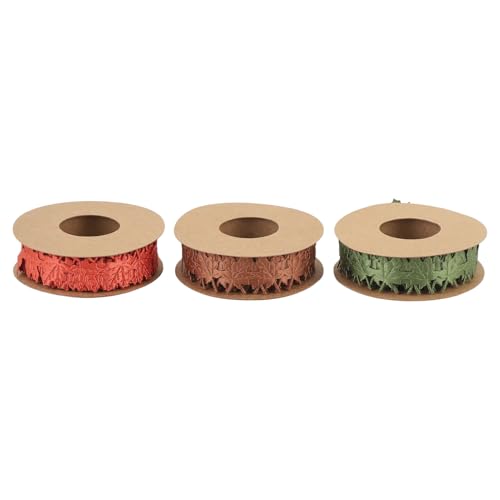 Maple Blattbänder Fall Ribbons Autumn Ribbon 3 Rollen 3 Farben DIY Kranz Geschenkpackung Blumenstärke Dekorationen Thanksgiving Handwerksmittel Polyester Material Maple Blattbänder Fall Ribbons Autumn Ribbon 3 Rollen 3 Farben DIY Kranz Geschenkpackung Blumenstärke Dekorationen Thanksgiving Handwerksmittel Polyester Material von DIRBAK