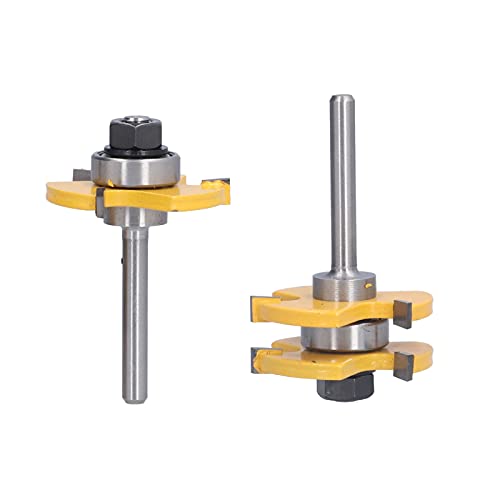 Router -Bit -Frensen -Cutter T Form Hochgeschwindigkeit Stahlholzbearbeitungswerkzeug für Schreinerprojekte 2pcs Set 45 mm Durchmesser Router -Bit -Frensen -Cutter T Form Hochgeschwindigkeit Stahlholzbearbeitungswerkzeug für Schreinerprojekte 2pcs Set 45 mm Durchmesser von DIRBAK