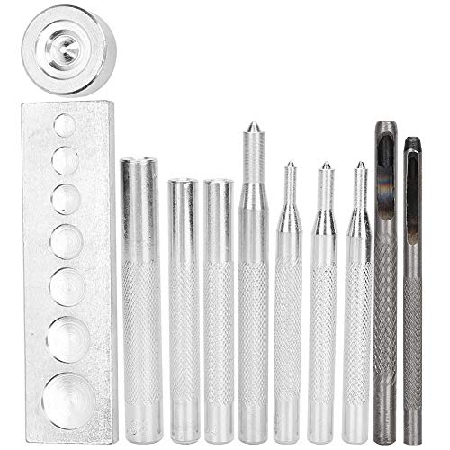 Snap Befesterner Werkzeug Set Hole Puncher Button Setter 7 in 1 Basisleder -Werkzeug -Werkzeug -Kit Hochwertiges Eisenmaterial 11PCS -Werkzeuge für Lederferien und DIY -Projekte Snap Befesterner Werkzeug Set Hole Puncher Button Setter 7 in 1 Basisleder -Werkzeug -Werkzeug -Kit Hochwertiges Eisenmaterial 11PCS -Werkzeuge für Lederferien und DIY -Projekte von DIRBAK
