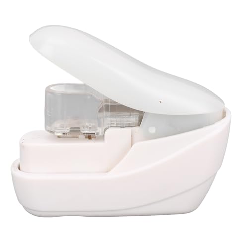 Stapellosen Stapler ohne Grundnahrungsmittelheime Kompakt tragbare Safe Paper Fastener für Büroschule Haus ABS Material 4 Blätter Kapazität Kapazität von DIRBAK