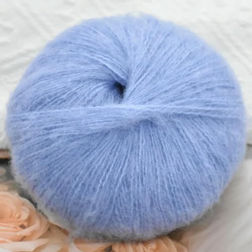 250 g/Menge, 10 Knäuel, DIY, dünnes, weiches Mohair-Garn, Pluah-Garn, Handstricken, Weben, Häkelgarn, 60% Mohair, 40% Acryl 250 g/Menge, 10 Knäuel, DIY, dünnes, weiches Mohair-Garn, Pluah-Garn, Handstricken, Weben, Häkelgarn, 60% Mohair, 40% Acryl von DIRKES