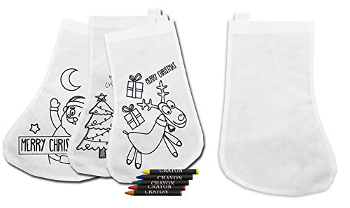 DISOK 20 Stück Weihnachts-Deko-Socken zum Ausmalen! DISOK 20 Stück Weihnachts-Deko-Socken zum Ausmalen! von DISOK