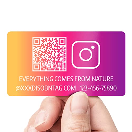 Personalisierte Danke Dekorative Aufkleber,DISONTAG 500St Thank You Sticker Dmit Social Media QR Code FüR Cards Small Business Dankeskarten,Umschlagsiegel Und Geschenkpapier(1,8 * 1 Zoll, Rechteck) von DISONTAG
