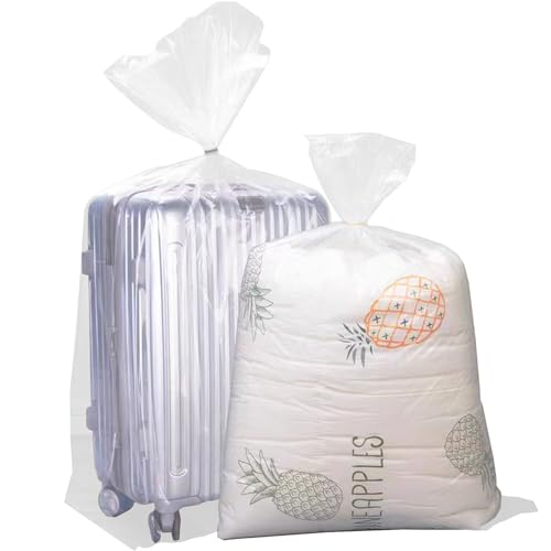 DITK-U 5 Stück große, transparente Plastiktüten, 130 x 140 cm, extra große, transparente Aufbewahrungstaschen, riesige Plastiktüten zur Aufbewahrung von Koffern, Gepäck, Bettwäsche, Bettdecken, Möbeln von DITK-U