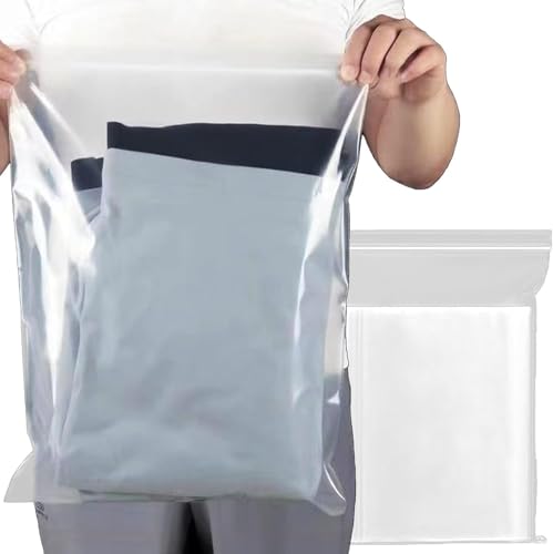 DITK-U Transparente Aufbewahrungsbeutel für Kleidung, wiederverschließbar, 30,5 x 40,6 cm, wiederverschließbare Jumbo-Taschen für Haushalt, Kleidung, Reisen, T-Shirts, 20 Stück DITK-U Transparente Aufbewahrungsbeutel für Kleidung, wiederverschließbar, 30,5 x 40,6 cm, wiederverschließbare Jumbo-Taschen für Haushalt, Kleidung, Reisen, T-Shirts, 20 Stück von DITK-U