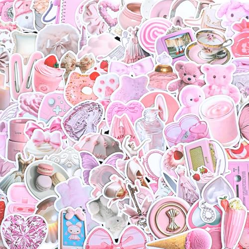 100 Stück Cute Sticker Aesthetic Graffiti Stickers Rosa vintage Aufkleber Wasserfeste Vinyl Scrapbook Stickers for Water Bottles Diaries Laptop Skateboards 100 Stück Cute Sticker Aesthetic Graffiti Stickers Rosa vintage Aufkleber Wasserfeste Vinyl Scrapbook Stickers for Water Bottles Diaries Laptop Skateboards von DIVINA VITAE