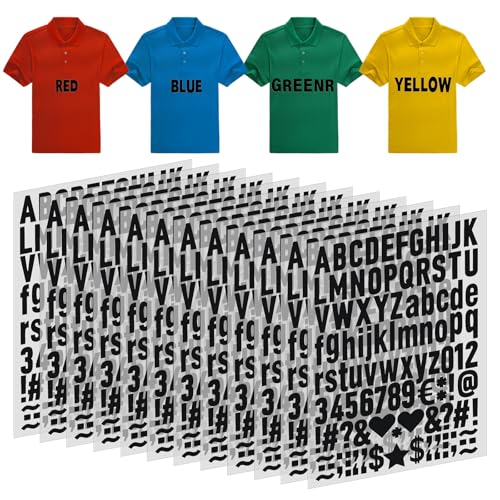 12 Blatt schwarze Buchstaben und Zahlen zum Aufbügeln für Kleidung, Stoff, 2,5 cm, Buchstaben A-Z, Wärmeübertragungsbuchstaben 0–9, Wärmepresse, Alphabet-Aufkleber für T-Shirt-Designs, Rucksack 12 Blatt schwarze Buchstaben und Zahlen zum Aufbügeln für Kleidung, Stoff, 2,5 cm, Buchstaben A-Z, Wärmeübertragungsbuchstaben 0–9, Wärmepresse, Alphabet-Aufkleber für T-Shirt-Designs, Rucksack von DIVINA VITAE