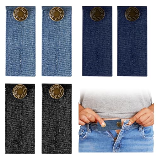 6 Stück Hosenbunderweiterung Knopf Für Jeans Taille Erweiterung Knöpfe Für Hosenerweiterung Schwangerschaft Hosen Knopf Verlängerung Für Jeans Metallknöpfe von DIVINA VITAE