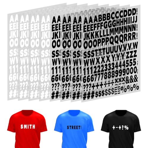 Buchstaben Aufbügeln 8 Blätter Bügelbuchstaben Für Textilien, 1328 Stück 1 Zoll Eisen Vinyl-Buchstaben Für Stoff Kleidung Transfer Buchstaben A-Z, Pu BüGelbuchstaben Textilien DIY (schwarz+weiß) Buchstaben Aufbügeln 8 Blätter Bügelbuchstaben Für Textilien, 1328 Stück 1 Zoll Eisen Vinyl-Buchstaben Für Stoff Kleidung Transfer Buchstaben A-Z, Pu BüGelbuchstaben Textilien DIY (schwarz+weiß) von DIVINA VITAE