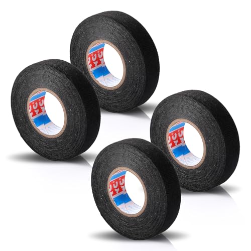 DIVINA VITAE 4 Stück Auto Gewebeband Kabelbaum Klebeband Isolierband Schwarz Kfz Gewebeband Selbstklebend 19mm X 15m Gewebeklebeband Filzband Textilband Für Kabelbäume Elektrisches Klebeband DIVINA VITAE 4 Stück Auto Gewebeband Kabelbaum Klebeband Isolierband Schwarz Kfz Gewebeband Selbstklebend 19mm X 15m Gewebeklebeband Filzband Textilband Für Kabelbäume Elektrisches Klebeband von DIVINA VITAE