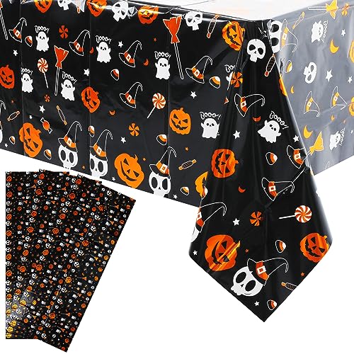 Halloween Tischdecke, 3 Stück 137 x 182 cm Kürbis Party Tischtuch, Rechteckige Tischdecke Abwaschbar Kürbis, Halloween Deko, Halloween Tischdecke wasserdichte Tischtuch Halloween Tischdecke, 3 Stück 137 x 182 cm Kürbis Party Tischtuch, Rechteckige Tischdecke Abwaschbar Kürbis, Halloween Deko, Halloween Tischdecke wasserdichte Tischtuch von DIVINA VITAE