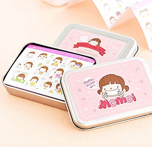 DIVISTAR 20 Blatt MOMOI Tagebuch Dekoration Mädchen Aufkleber Scrapbooking Basteln Aufkleber in Blechschachtel DIVISTAR 20 Blatt MOMOI Tagebuch Dekoration Mädchen Aufkleber Scrapbooking Basteln Aufkleber in Blechschachtel von DIVISTAR