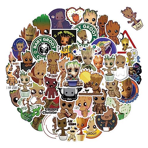 DIWSO 50 Stück Groot Aufkleber,Niedliche Cartoon Filme Aufkleber,Vinyl Wasserdicht für Laptop Snowboard Koffer Scrapbook Skateboard Gepäck Graffiti Teenager Erwachsene DIWSO 50 Stück Groot Aufkleber,Niedliche Cartoon Filme Aufkleber,Vinyl Wasserdicht für Laptop Snowboard Koffer Scrapbook Skateboard Gepäck Graffiti Teenager Erwachsene von DIWSO