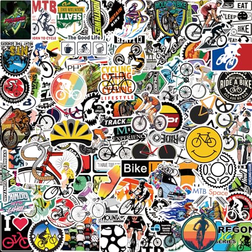 Mountain Bike Aufkleber, 100 Stück road cycling Bicycle Stickers Wasserfeste Vinyl-Aufkleber für Laptop Koffer Gepäck Scrapbook, Jugendliche und Erwachsene von DIWSO