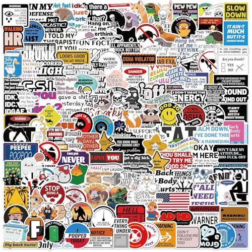 Prank Meme Stickers, 200 Stück Classic Meme Aufkleber, Vinyl Wasserdicht Interessant Scrapbook Skateboard Auto Aufkleber für Jugendliche Erwachsene von DIWSO