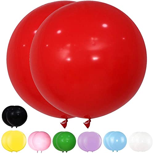 DIWULI XXL Rote Luftballons - 2 Stück Riesen-Ballons DIWULI XXL Rote Luftballons - 2 Stück Riesen-Ballons von DIWULI