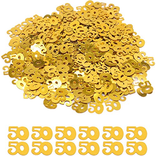 DIWULI, Geburtstags Zahlen-Konfetti gold, Zahl 50, edle Tisch-Konfetti, Tisch-Deko, Glitter, Geburtstags-Deko, Streudeko für Geburtstagsfeier, Motto-Party, Dekoration, 50. Geburtstag, DIY, basteln DIWULI, Geburtstags Zahlen-Konfetti gold, Zahl 50, edle Tisch-Konfetti, Tisch-Deko, Glitter, Geburtstags-Deko, Streudeko für Geburtstagsfeier, Motto-Party, Dekoration, 50. Geburtstag, DIY, basteln von DIWULI