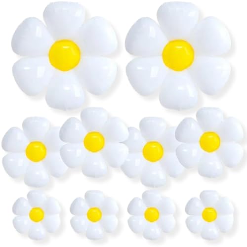 DIWULI Blumen Ballon-Set Groß 10 Stück • Luftballons Geburtstagsdeko Geburtstagsballons Party-Deko • Kinder-Geburtstag Junge Mädchen Dekoration • Folien-Ballons Folien-Luftballons Margeriten DIWULI Blumen Ballon-Set Groß 10 Stück • Luftballons Geburtstagsdeko Geburtstagsballons Party-Deko • Kinder-Geburtstag Junge Mädchen Dekoration • Folien-Ballons Folien-Luftballons Margeriten von DIWULI