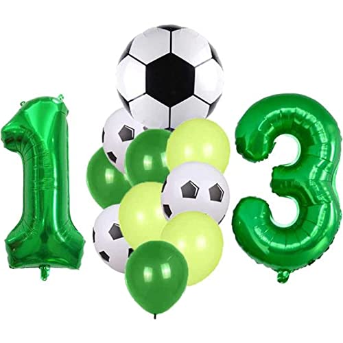 DIWULI Fussball Geburtstag 13 Jahre - Fussball Luftballons von DIWULI