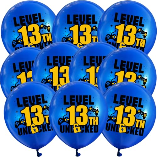 DIWULI Level 13 Unlocked Ballons 10 Stück Gamer Geburtstag von DIWULI