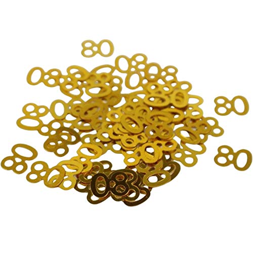 DIWULI Zahlen-Konfetti Gold 80 - Edle Tisch-Deko Geburtstag DIWULI Zahlen-Konfetti Gold 80 - Edle Tisch-Deko Geburtstag von DIWULI