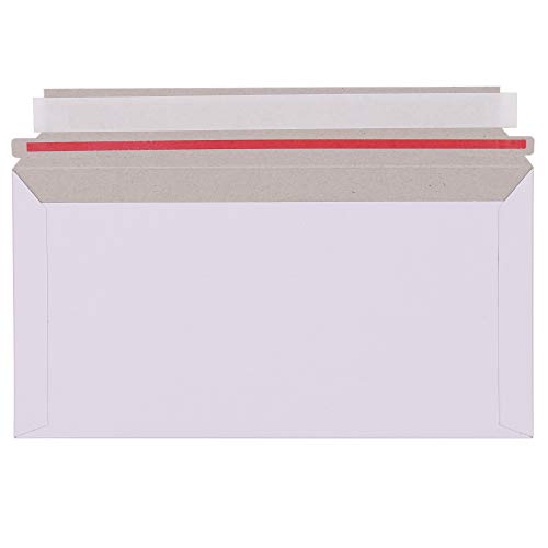 10x Kompaktbrief 230x120mm Großbrief Umschläge Brief DIN Lang Pappe Karton Versandtaschen Selbstklebend weiss A1 B2 Vollpappe von DIY-24H
